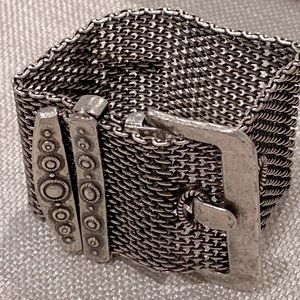 Belt Buckle mesh bracelet vintage “Lucky You”